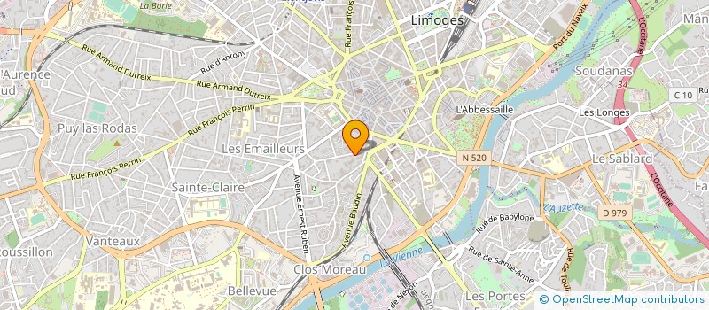 localisation de l'entreprise BRIVE PRESIDENCE à LIMOGES
