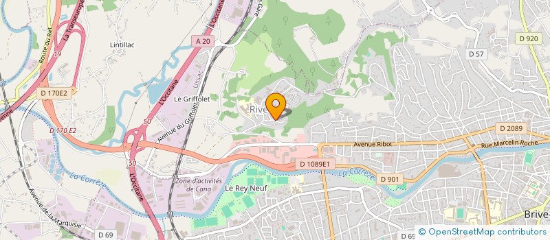 localisation de l'entreprise BRIVE RENOVATION à BRIVE LA GAILLARDE