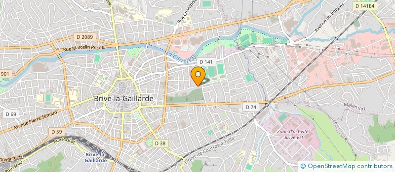 localisation de l'entreprise BRIVE YOSEIKAN BUDO  BRIVE-LA-GAILLARDE