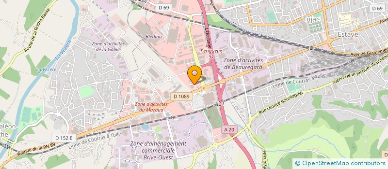 localisation de l'entreprise BRIVEDIS à BRIVE-LA-GAILLARDE