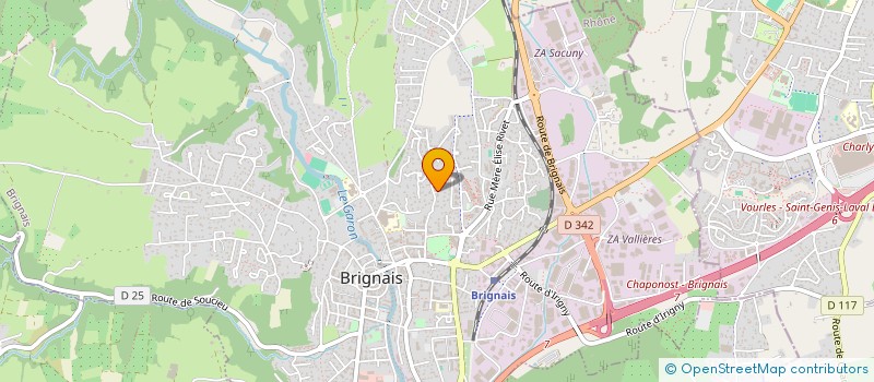 localisation de l'entreprise BRIVES'TEAM  BRIGNAIS