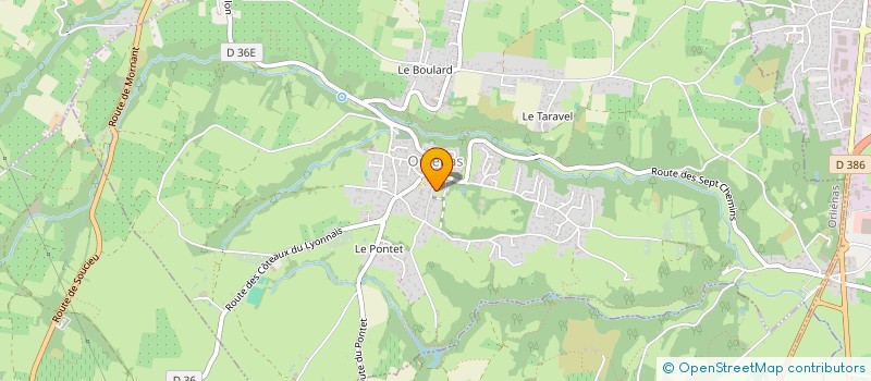 localisation de l'entreprise BRIVES TRAVAUX ET BATIMENT  ORLIENAS