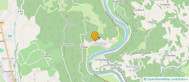 localisation de l'entreprise BRIVEZART  BEAULIEU-SUR-DORDOGNE