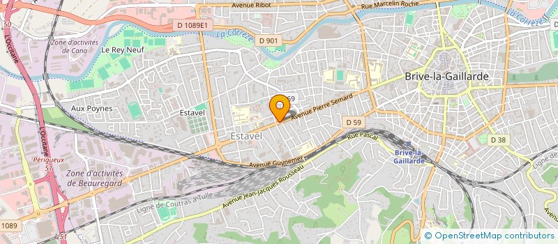 localisation de l'entreprise BRIVISSIMMO  BRIVE-LA-GAILLARDE