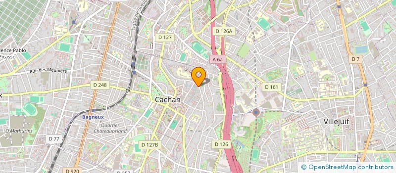 localisation de l'entreprise BRIX  CACHAN