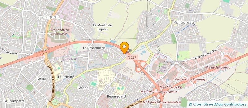 localisation de l'entreprise BRIZARD GAEL  PUILBOREAU