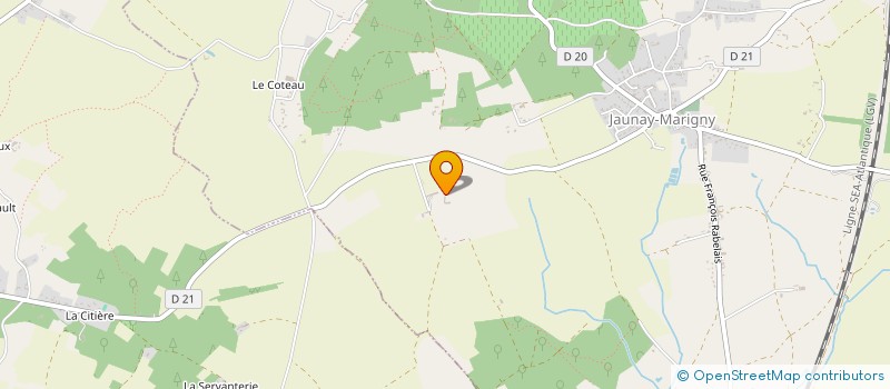 localisation de l'entreprise BRIZAY  JAUNAY-MARIGNY