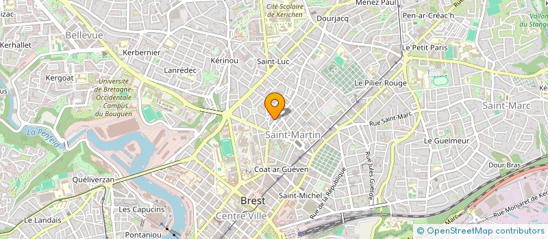 localisation de l'entreprise BRIZEU à BREST