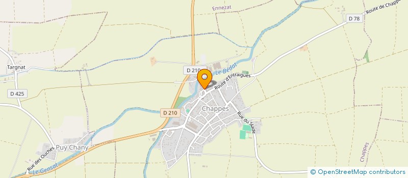 localisation de l'entreprise BRIZON GYM RIOMOIS  CHATEL-GUYON