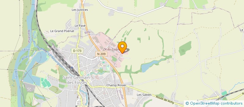 localisation de l'entreprise BRJ INVESTISSEMENT à SAINT-GERMAIN-DES-FOSSES