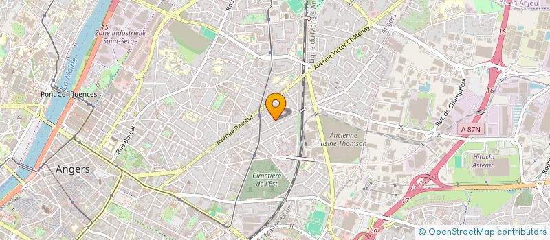 localisation de l'entreprise BRK à ANGERS
