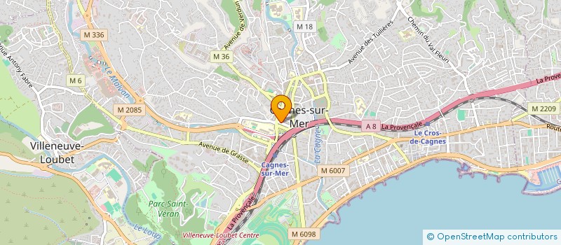 localisation de l'entreprise BRK COIFFURE à CAGNES SUR MER