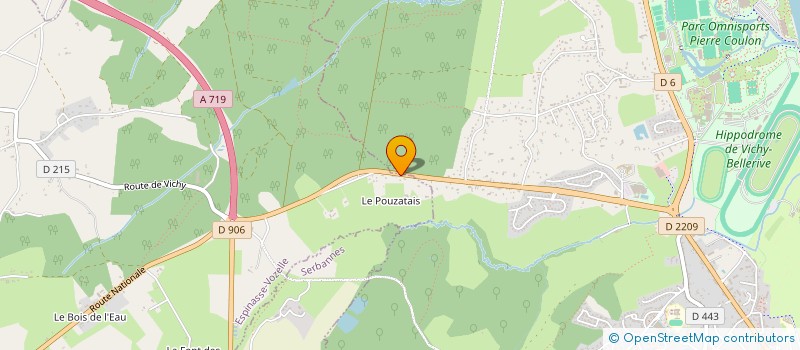 localisation de l'entreprise BRL 21  ESPINASSE-VOZELLE