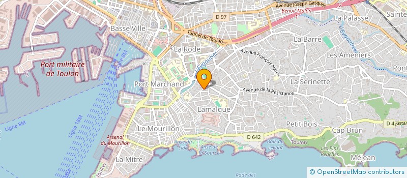 localisation de l'entreprise BRL  TOULON