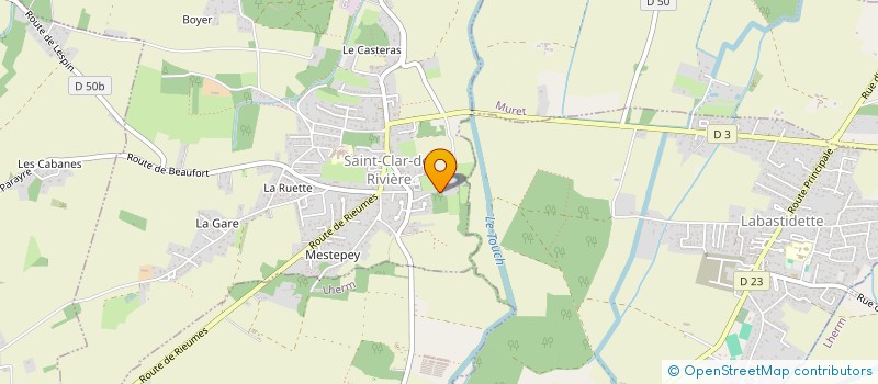 localisation de l'entreprise BRL SERVICES  SAINT-CLAR-DE-RIVIERE