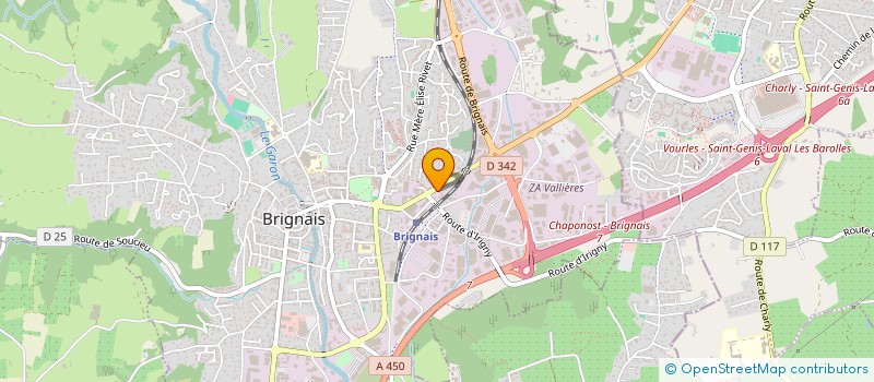 localisation de l'entreprise BRL TP à BRIGNAIS