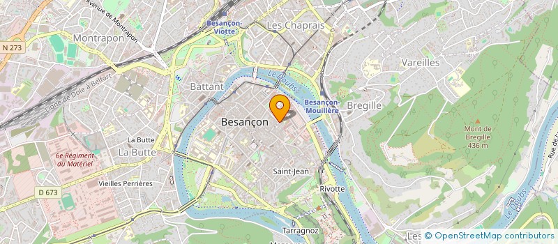 localisation de l'entreprise BRM 25 à BESANCON