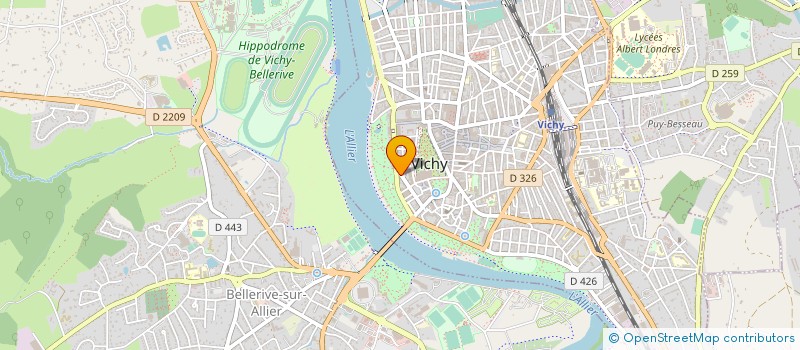 localisation de l'entreprise BRM à VICHY