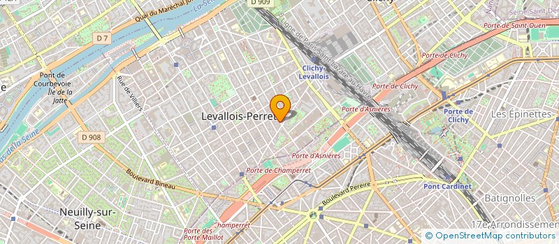 localisation de l'entreprise BRM à LEVALLOIS-PERRET