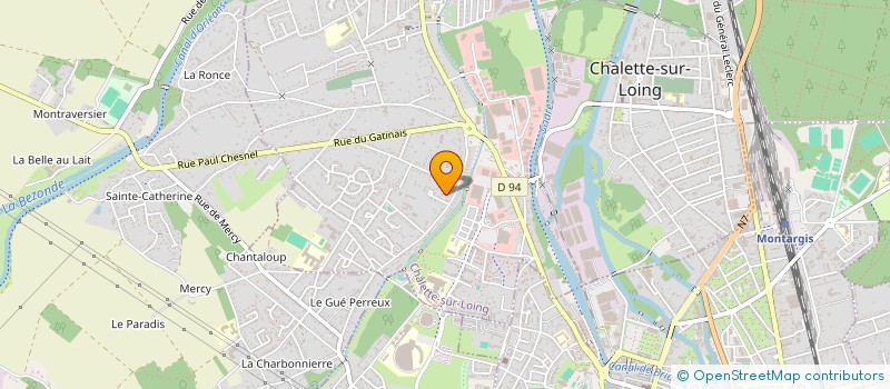 localisation de l'entreprise BRM à CHALETTE-SUR-LOING