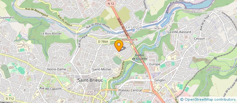 localisation de l'entreprise BRM à SAINT-BRIEUC