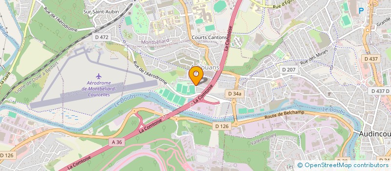 localisation de l'entreprise BRM  ARBOUANS