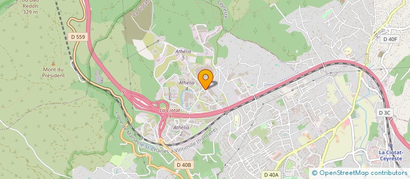 localisation de l'entreprise BRM BATI-RENO MEDITERRANEE  LA CIOTAT