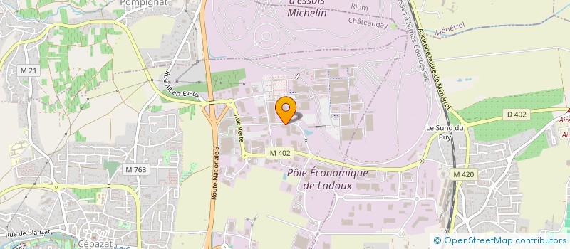 localisation de l'entreprise BRM CARRIERE à CEBAZAT