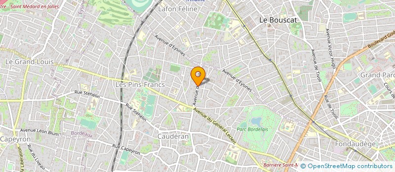 localisation de l'entreprise BRM DIFFUSION à BORDEAUX
