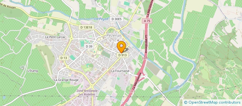 localisation de l'entreprise BRM INVEST  PEZENAS