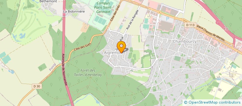 localisation de l'entreprise BRM MAITRISE D'OEUVRE  AIGREMONT