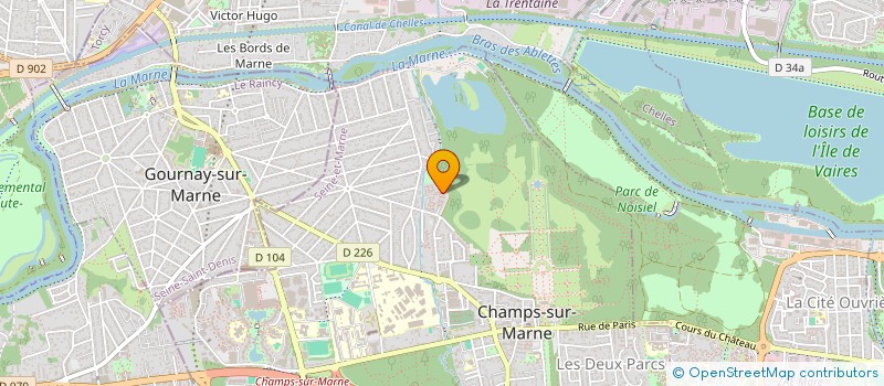 localisation de l'entreprise BRM SAS  CHAMPS-SUR-MARNE