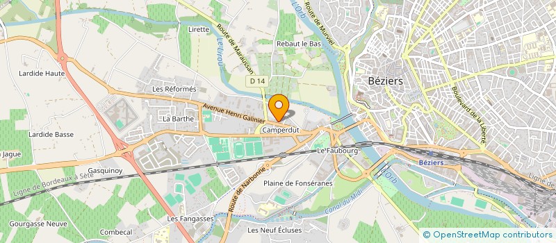 localisation de l'entreprise BRM SECURITE à BEZIERS