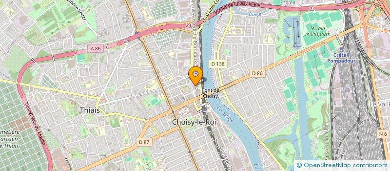 localisation de l'entreprise BRMA & SYSTEMES à CHOISY-LE-ROI