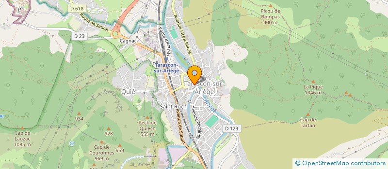 localisation de l'entreprise BRMD IMMO à TARASCON-SUR-ARIEGE