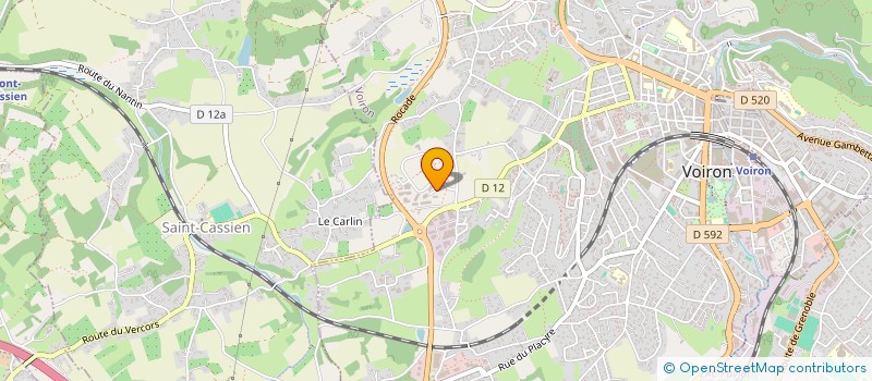 localisation de l'entreprise BRN  VOIRON