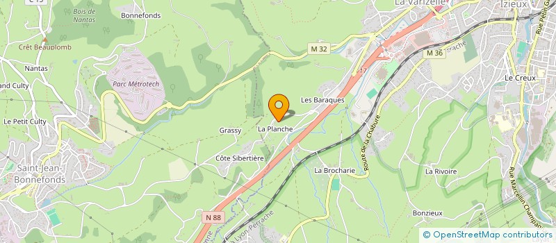 localisation de l'entreprise BRN ETANCHEITE à SAINT-CHAMOND