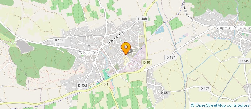 localisation de l'entreprise BRNE  CALVISSON