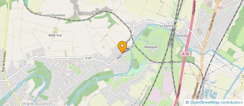 localisation de l'entreprise BRO  MIGNE-AUXANCES