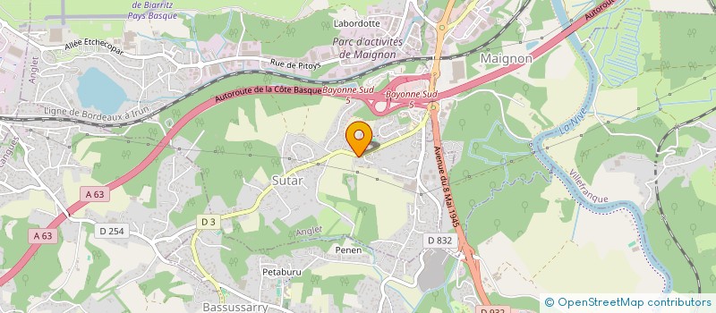 localisation de l'entreprise BRO  ANGLET