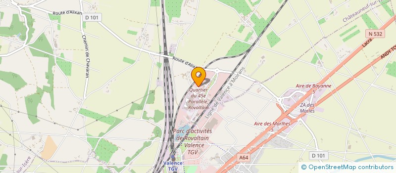 localisation de l'entreprise BRO BRUMISATION  CHATEAUNEUF-SUR-ISERE