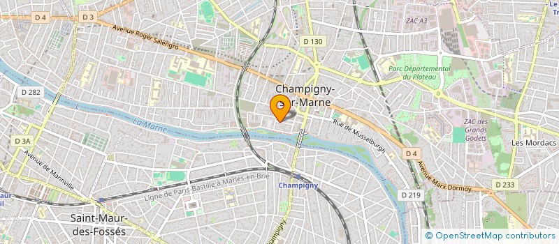 localisation de l'entreprise BRO IMMO  CHAMPIGNY-SUR-MARNE