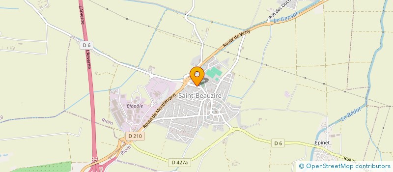 localisation de l'entreprise BRO&SIS à SAINT-BEAUZIRE