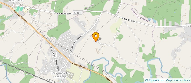 localisation de l'entreprise BROADCASTERS  SAUGNAC-ET-CAMBRAN