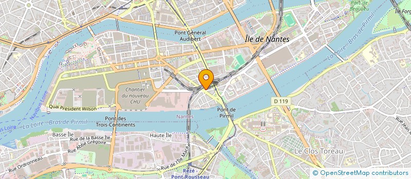 localisation de l'entreprise BROADWAY à NANTES