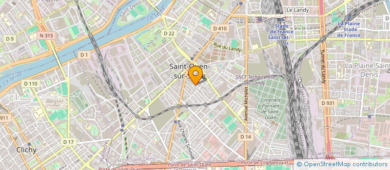 localisation de l'entreprise BROADWAY à SAINT-OUEN-SUR-SEINE
