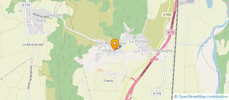 localisation de l'entreprise BROC ACTIONS à LE BROC