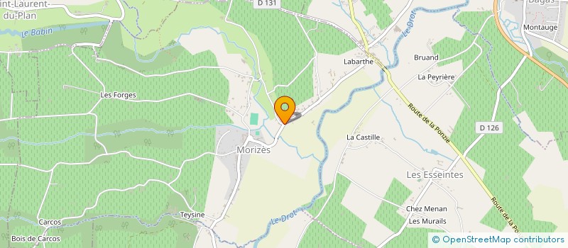 localisation de l'entreprise BROCANTE DE FRANCE à MORIZES