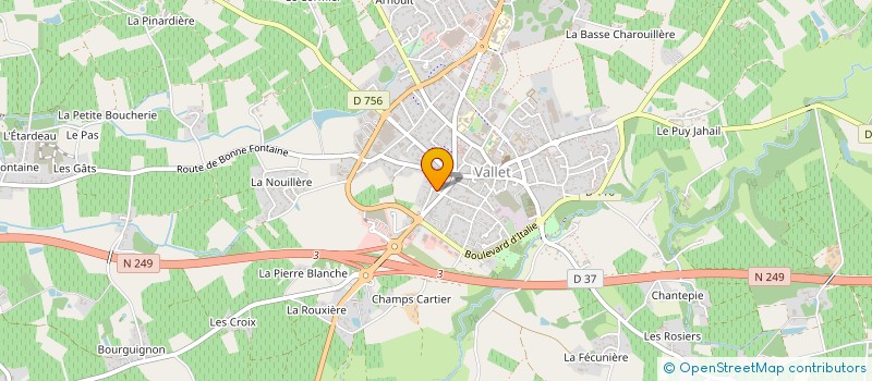 localisation de l'entreprise BROCANTE DES QUATRE MOULINS  VALLET