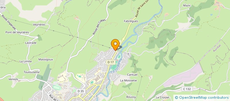 localisation de l'entreprise BROCANTE OCCASION DEBARRAS à AURILLAC